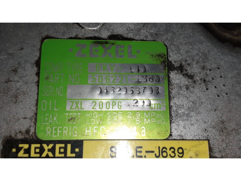 Recambio de compresor aire acondicionado para opel frontera a básico referencia OEM IAM 5062211360 DKV14 ZEXEL