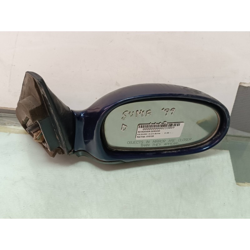 Recambio de retrovisor derecho para kia shuma 1.5 ls 4 berlina referencia OEM IAM 010133  ELECTRICO