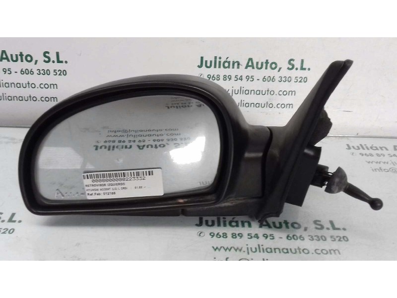 Recambio de retrovisor izquierdo para hyundai accent (lc) l crdi referencia OEM IAM 012188  MANUAL