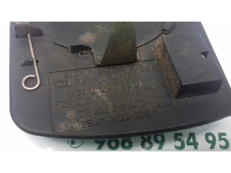 Recambio de cristal retrovisor derecho para mercedes-benz clase c (w202) berlina referencia OEM IAM 2028100021  ELECTRICO