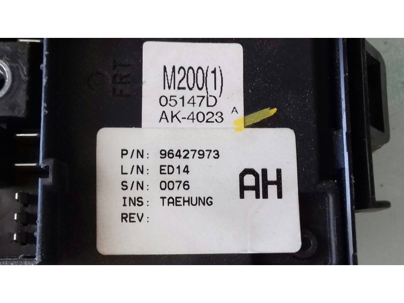 Recambio de caja reles / fusibles para chevrolet matiz s referencia OEM IAM 96427973  