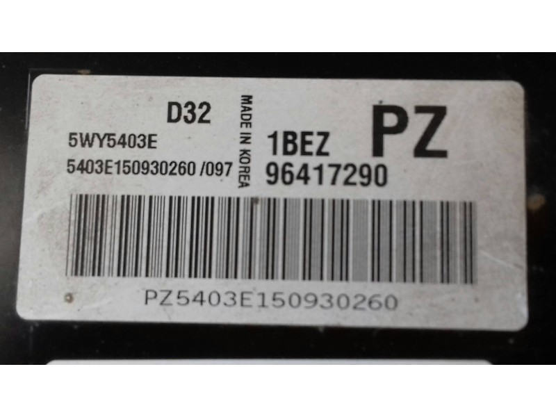 Recambio de centralita motor uce para chevrolet matiz s referencia OEM IAM 96417290 5WY5403E 
