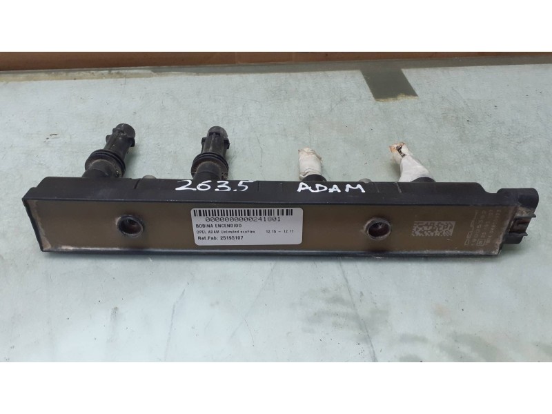 Recambio de bobina encendido para opel adam unlimited ecoflex referencia OEM IAM 25195107 19005362 DELPHI