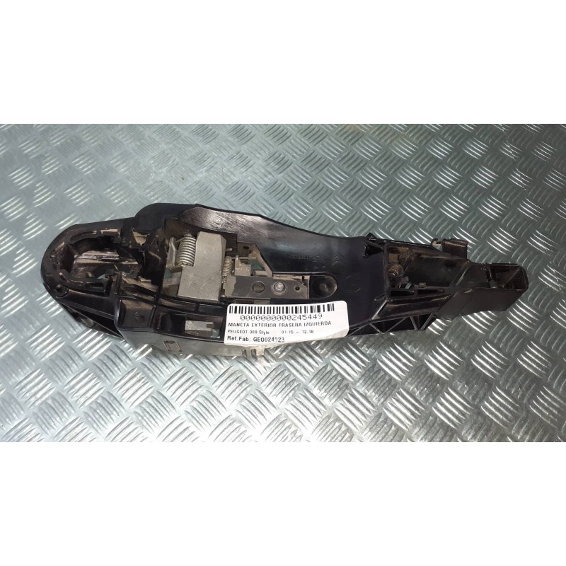 Recambio de maneta exterior trasera izquierda para peugeot 308 style referencia OEM IAM GEO024923  9802977380