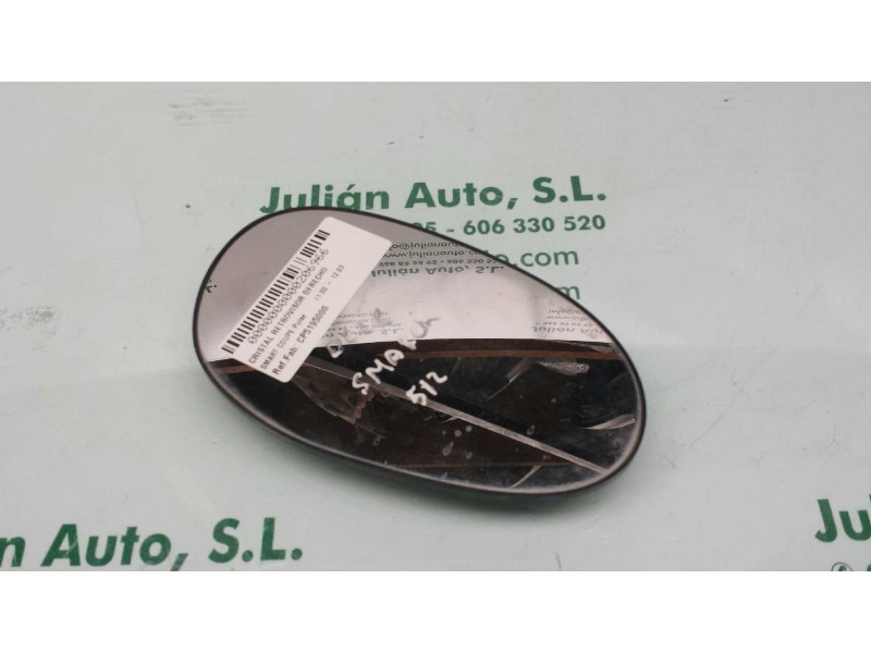 Recambio de cristal retrovisor derecho para smart coupe pulse referencia OEM IAM CP5195000  