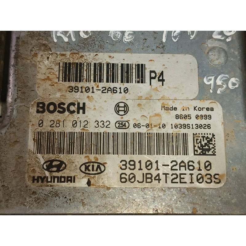 Recambio de centralita motor uce para kia rio 1.5 crdi ex1 referencia OEM IAM 391012A610  KIT - BOSCH