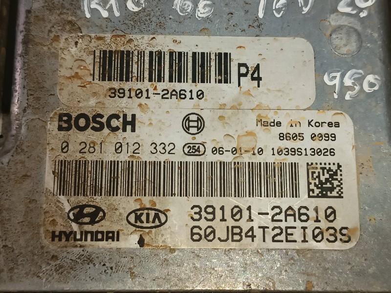 Recambio de centralita motor uce para kia rio 1.5 crdi ex1 referencia OEM IAM 391012A610  KIT - BOSCH