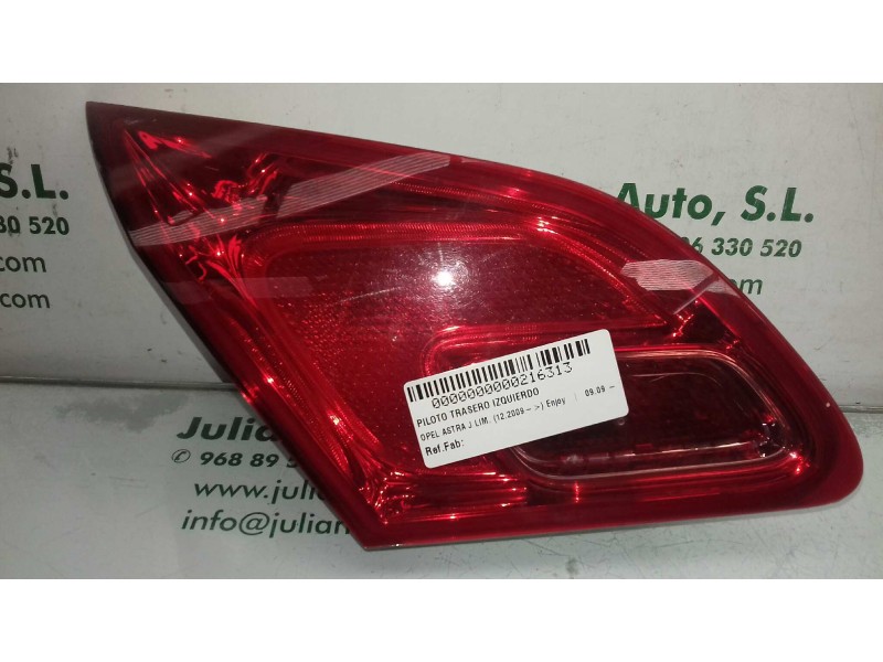 Recambio de piloto trasero izquierdo interior para opel astra j lim. enjoy referencia OEM IAM   INT- PORTON