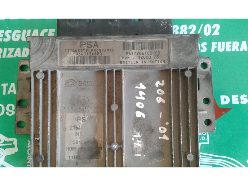 Recambio de centralita motor uce para peugeot 206 berlina xr referencia OEM IAM 9643134680 9637706180-05 