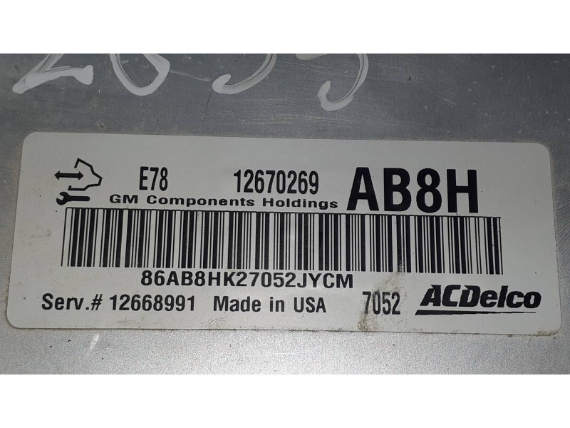 Recambio de centralita motor uce para opel adam unlimited ecoflex referencia OEM IAM 12670269 12668991 DELCO
