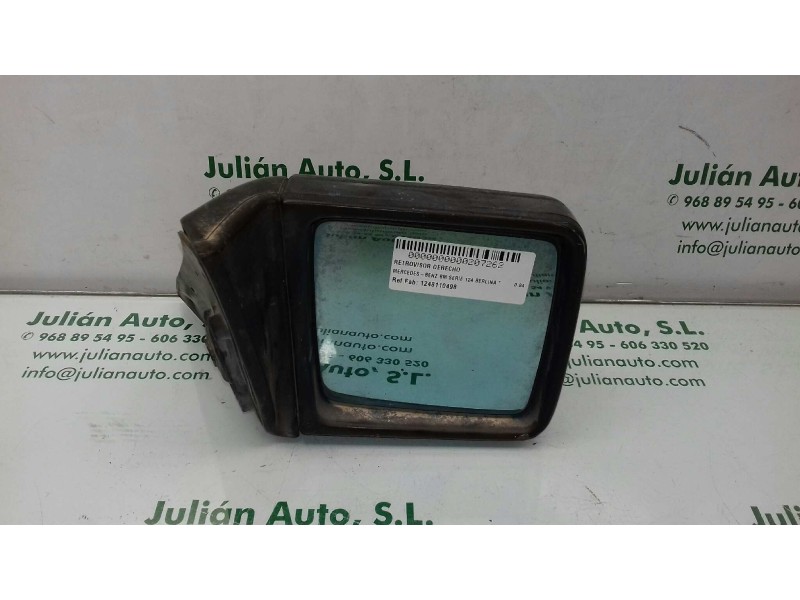Recambio de retrovisor derecho para mercedes-benz clase e (w124) berlina referencia OEM IAM 1248110498  ELECTRICO