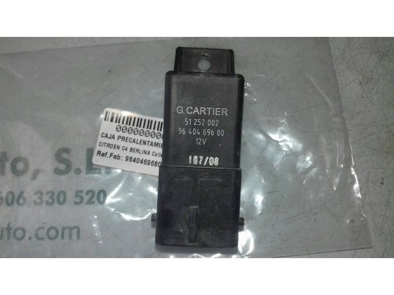 Recambio de caja precalentamiento para citroen c4 berlina collection referencia OEM IAM 9640469680 51252002 
