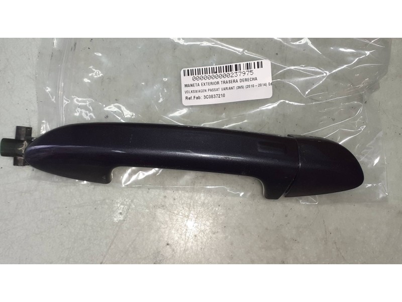 Recambio de maneta exterior trasera derecha para volkswagen passat variant (365) edition bluemotion referencia OEM IAM 3C0837210