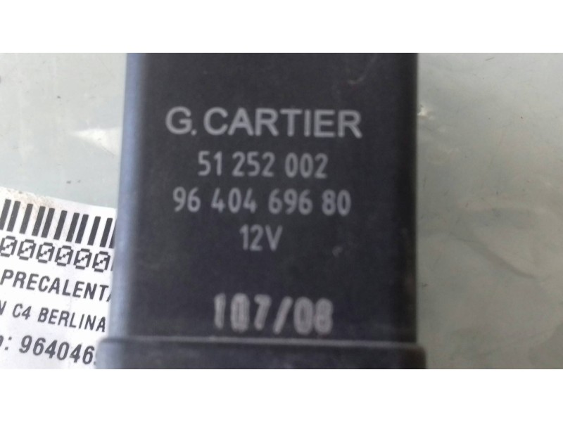 Recambio de caja precalentamiento para citroen c4 berlina collection referencia OEM IAM 9640469680 51252002 