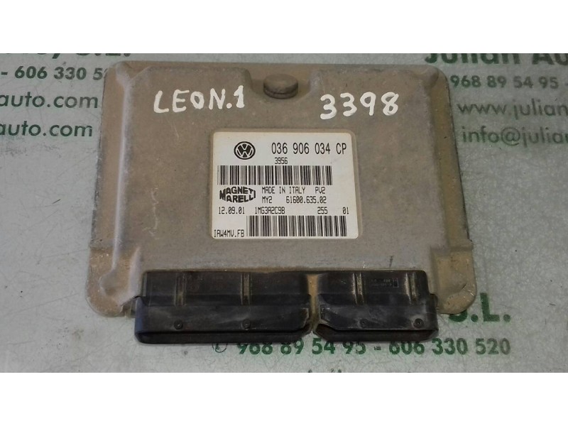 Recambio de centralita motor uce para seat leon (1m1) signo referencia OEM IAM 036906034CP 6160063502 MAGNETI MARELLI