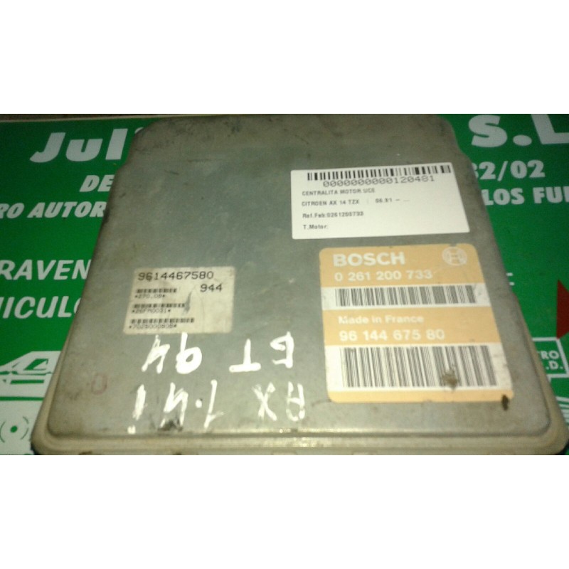 Recambio de centralita motor uce para citroen ax 14 tzx referencia OEM IAM 0261200733 9614467580 