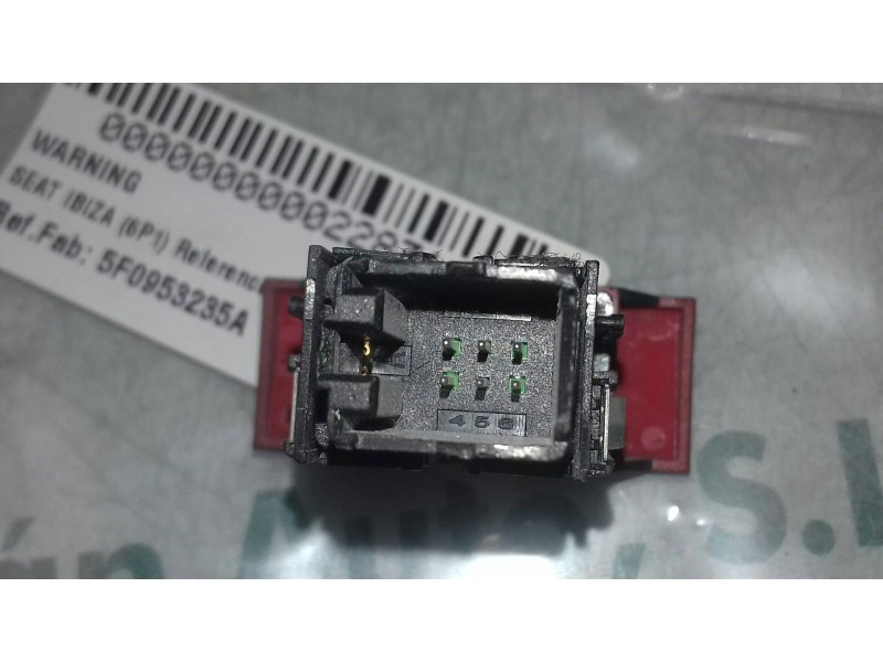 Recambio de warning para seat ibiza (6p1) reference referencia OEM IAM 5F0953235A 5F0953235 3 + 3 PINES
