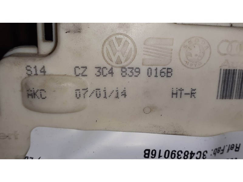 Recambio de cerradura puerta trasera derecha para volkswagen passat variant (365) edition bluemotion referencia OEM IAM 3C483901