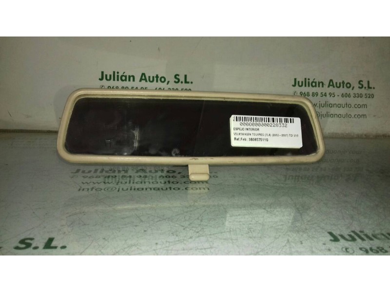 Recambio de espejo para volkswagen touareg (7la) tdi v10 referencia OEM IAM 3B0857511G  