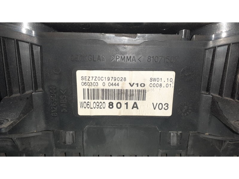 Recambio de cuadro instrumentos para seat ibiza (6l1) stella referencia OEM IAM 110080104010A 88311333 W06L0920801AV03