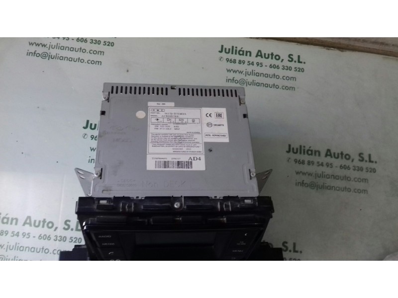 Recambio de sistema audio / radio cd para hyundai tucson essence bluedrive 2wd referencia OEM IAM 96170D70104X ACB10D7EE 