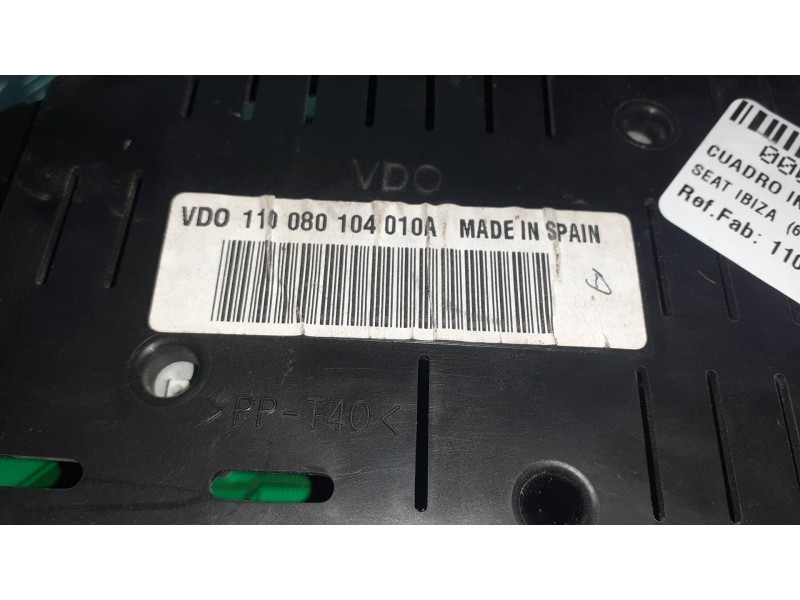 Recambio de cuadro instrumentos para seat ibiza (6l1) stella referencia OEM IAM 110080104010A 88311333 W06L0920801AV03