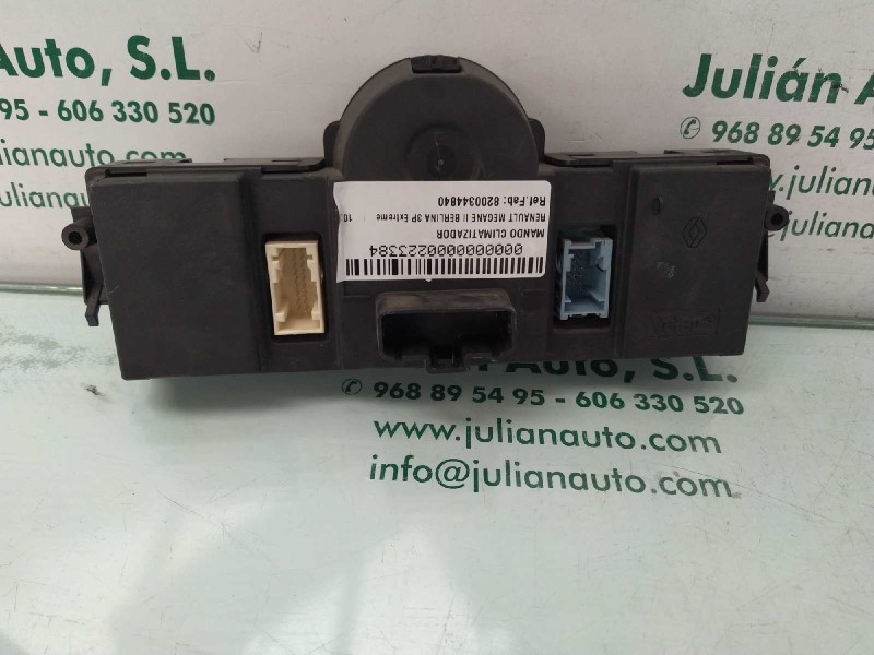 Recambio de mando climatizador para renault megane ii berlina 3p extreme referencia OEM IAM 8200344840  VALEO