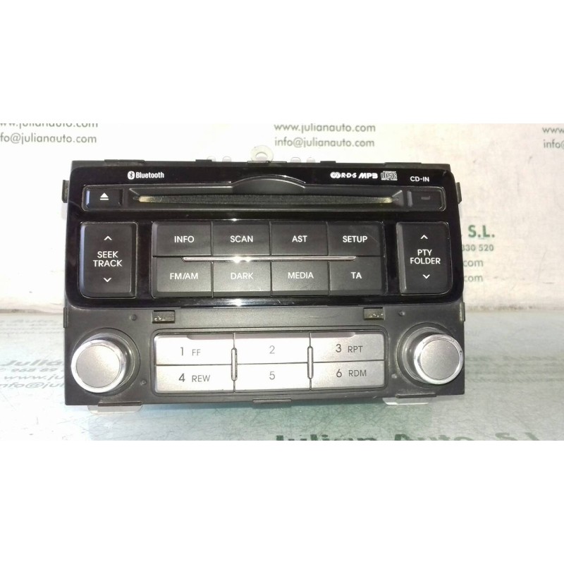 Recambio de sistema audio / radio cd para hyundai i20 basis referencia OEM IAM 961211J2528LH  