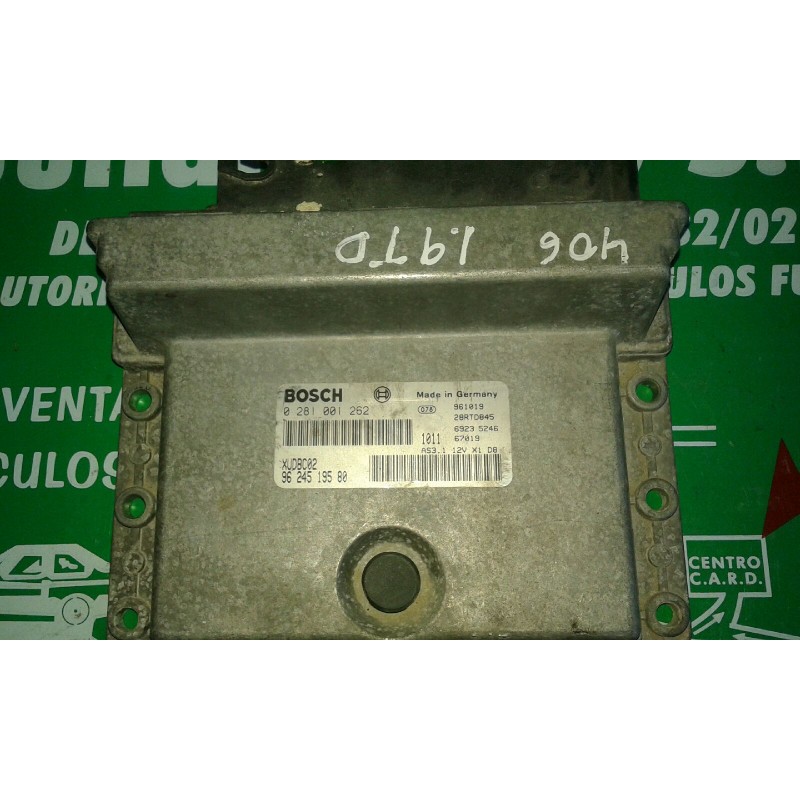Recambio de centralita motor uce para peugeot 406 berlina (s1/s2) sldt referencia OEM IAM 0281001262 9624519580 XUDBC02