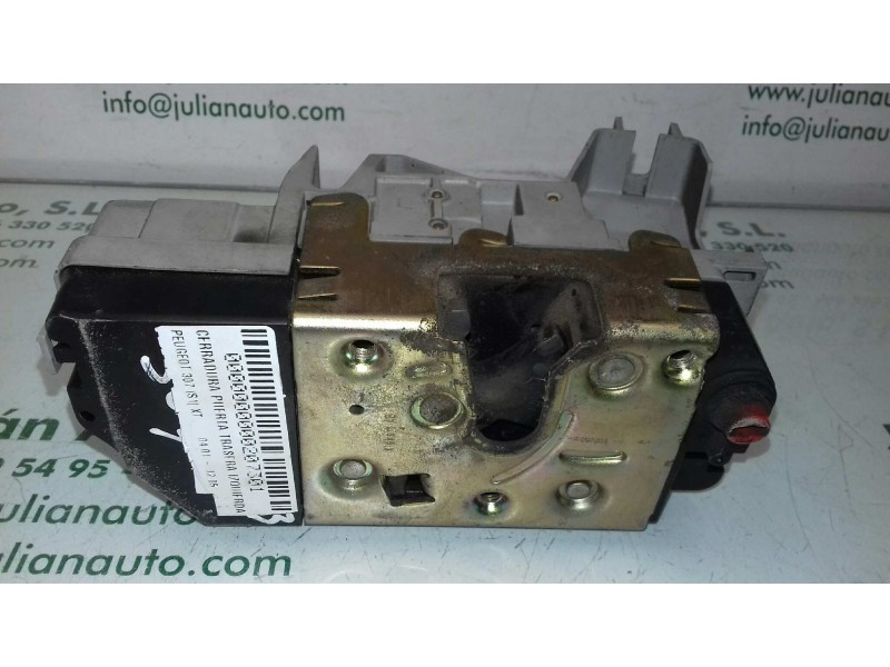 Recambio de cerradura puerta trasera izquierda para peugeot 307 (s1) xt referencia OEM IAM  GRIS 3+1 PINES