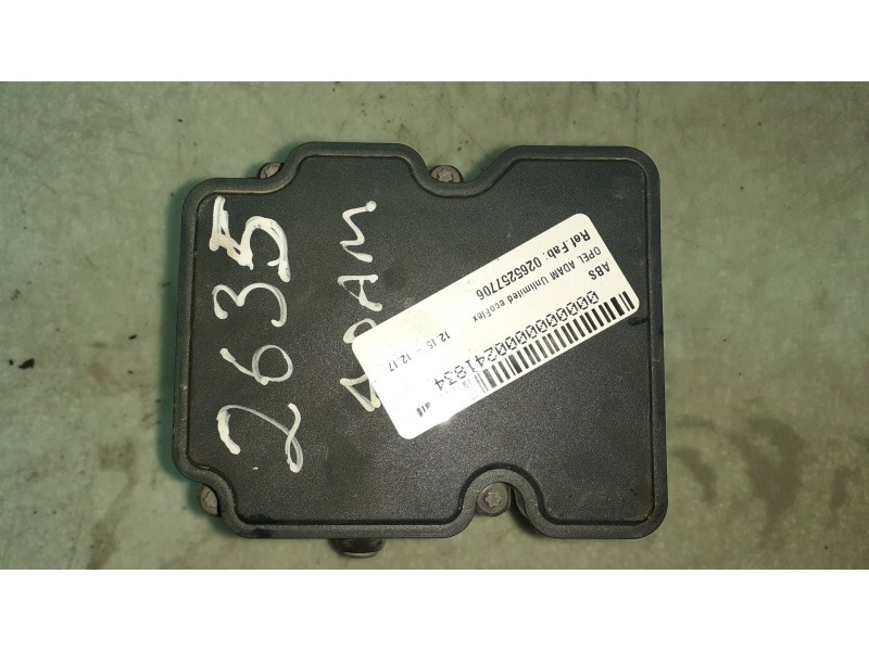 Recambio de abs para opel adam unlimited ecoflex referencia OEM IAM 0265257706 269871 39084528