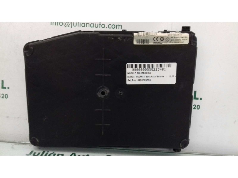 Recambio de modulo electronico para renault megane ii berlina 3p extreme referencia OEM IAM 8200309690 S118400220D UCHX84N2