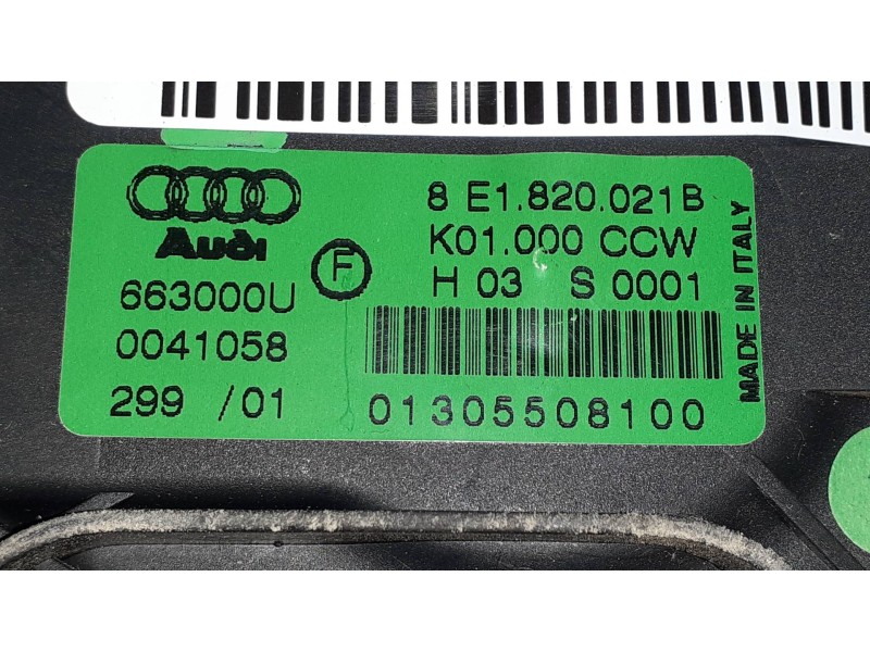 Recambio de ventilador calefaccion para audi a4 berlina (8e) 1.9 tdi referencia OEM IAM 8E1820021B 663000U VALEO