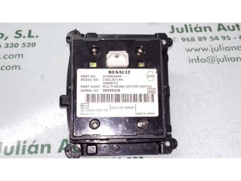 Recambio de mando multifuncion para renault laguna iii authentique referencia OEM IAM 253B00345R CSW2011RN UQW0312