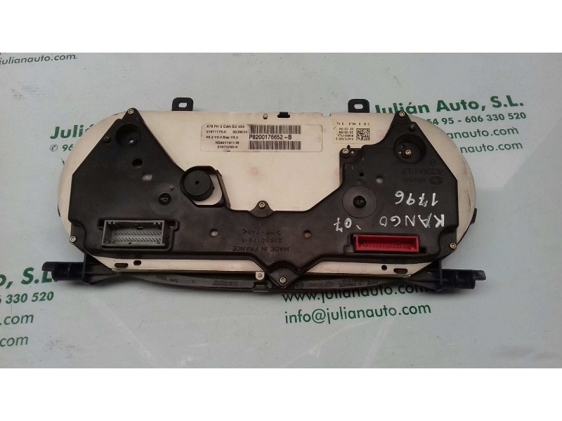 Recambio de cuadro instrumentos para renault kangoo (f/kc0) alize referencia OEM IAM P8200176652B 8200176652 SAGEM