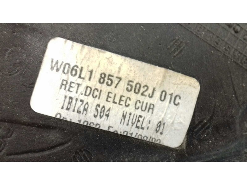 Recambio de retrovisor derecho para seat ibiza (6l1) sport referencia OEM IAM 06L1857502J W06L1857502J01C ELECTRICO