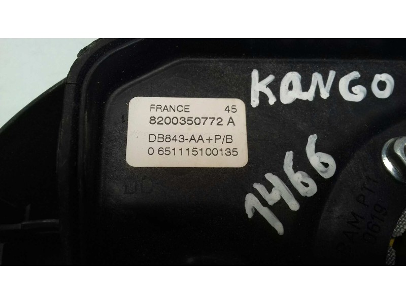 Recambio de airbag delantero izquierdo para renault kangoo (f/kc0) authentique referencia OEM IAM 8200350772A  