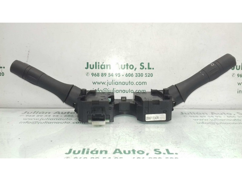 Recambio de mando luces para renault fluence dynamique referencia OEM IAM 255670040R  NEGRO