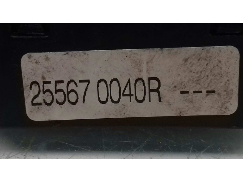 Recambio de mando luces para renault fluence dynamique referencia OEM IAM 255670040R  NEGRO