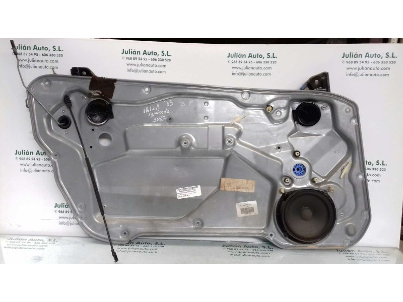 Recambio de elevalunas delantero izquierdo para seat ibiza (6l1) sport referencia OEM IAM 6L3837751Q 6L3837755J ELECTRICO