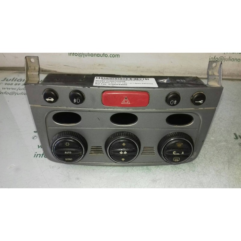 Recambio de mando climatizador para alfa romeo 147 (190) 1.6 t.spark distinctive referencia OEM IAM 07352944650  