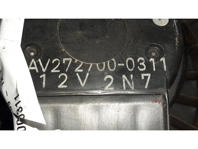 Recambio de ventilador calefaccion para toyota yaris live referencia OEM IAM AV2727000311 CONECTOR 2 PINES DENSO