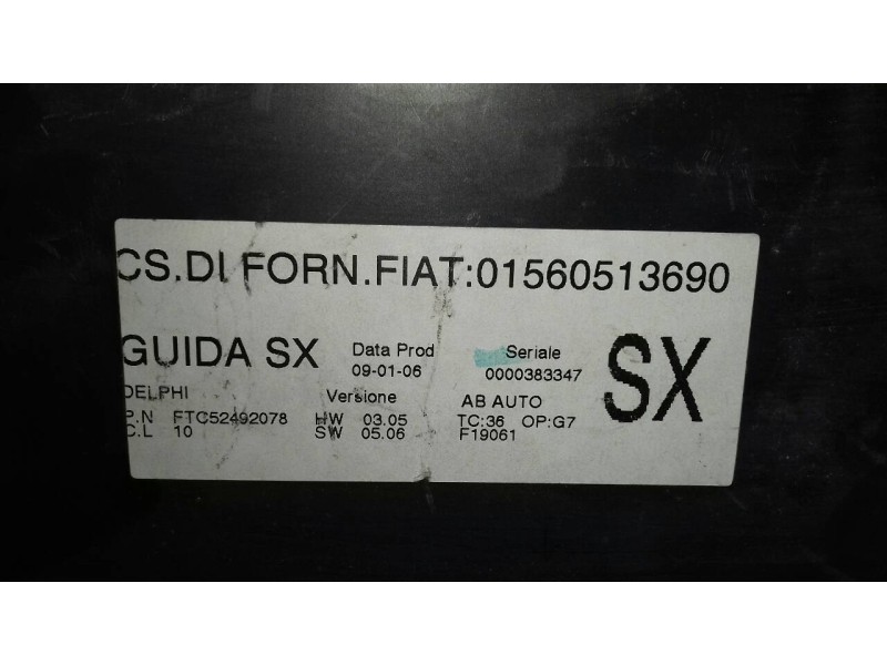 Recambio de mando climatizador para alfa romeo 147 (190) 1.9 jtd 120 collezione referencia OEM IAM 01560513690  