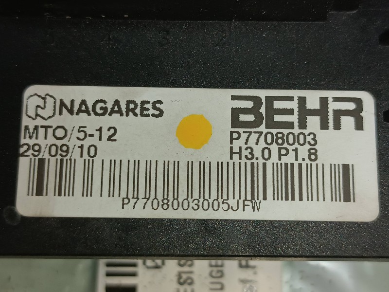 Recambio de resistencia calefaccion para peugeot 3008 active referencia OEM IAM P7708003 BEHR 5 PINES