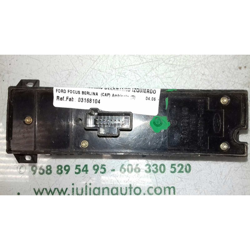 Recambio de mando elevalunas delantero izquierdo para ford focus berlina (cap) ambiente (d) referencia OEM IAM 03168104 3M5T14A1