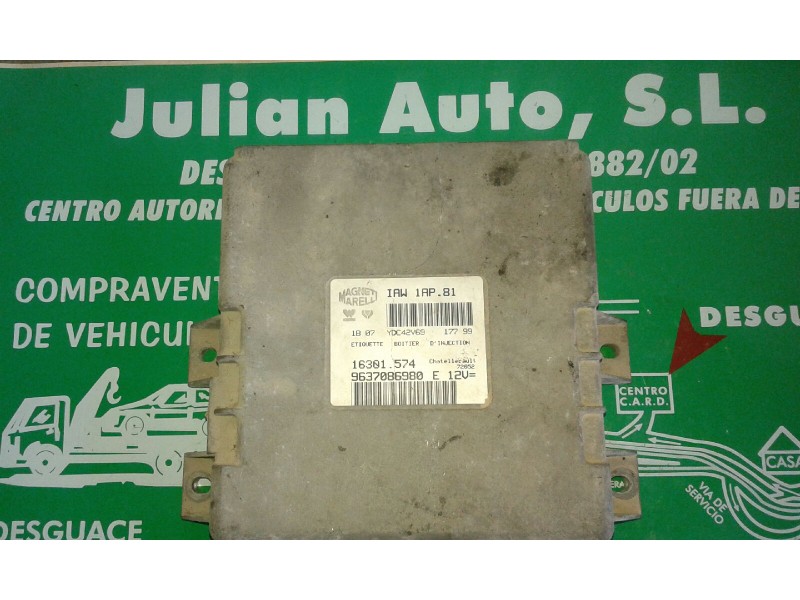 Recambio de centralita motor uce para peugeot 206 berlina xr referencia OEM IAM 9637086980 16301.574  Recambio de centralita motor uce para peugeot 206 berlina xr referencia OEM IAM 9637086980 16301.574