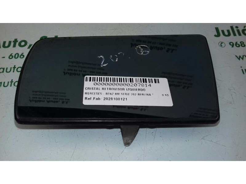Recambio de cristal retrovisor izquierdo para mercedes-benz clase c (w202) berlina referencia OEM IAM 2028100121  TERMICO