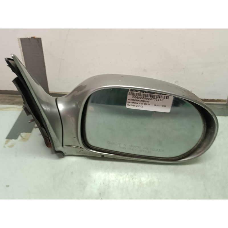 Recambio de retrovisor derecho para kia carnival ii 2.9 cdri ex referencia OEM IAM 012170  ELECTRICO