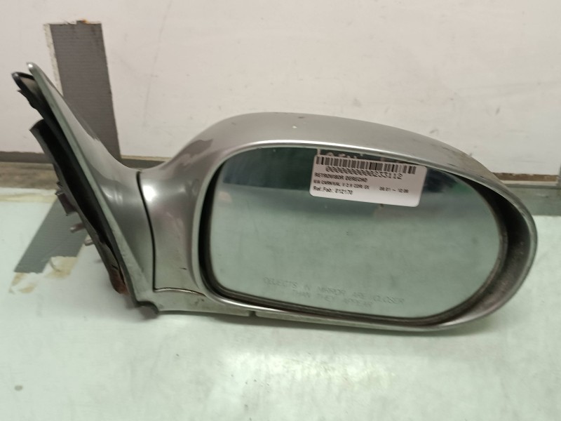 Recambio de retrovisor derecho para kia carnival ii 2.9 cdri ex referencia OEM IAM 012170  ELECTRICO