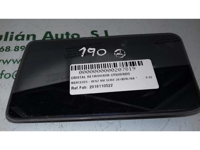 Recambio de cristal retrovisor izquierdo para mercedes-benz clase c (w201) berlina referencia OEM IAM 2018110522  